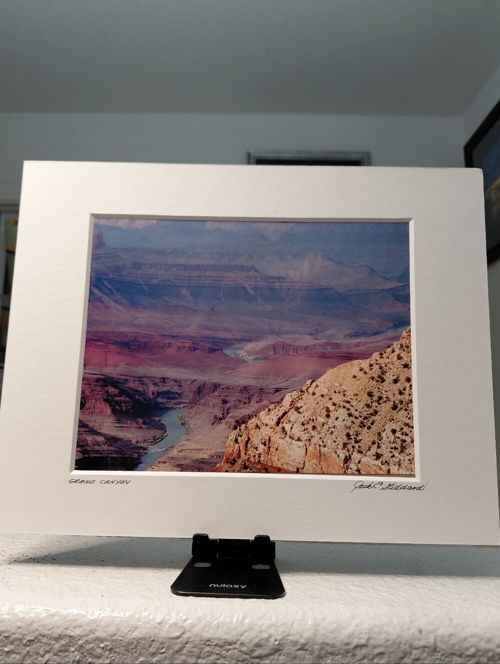 Grand Canyon/Colorado River Scenery Art Photo By Jack E. Stiddard 8x10/11x14 Mat